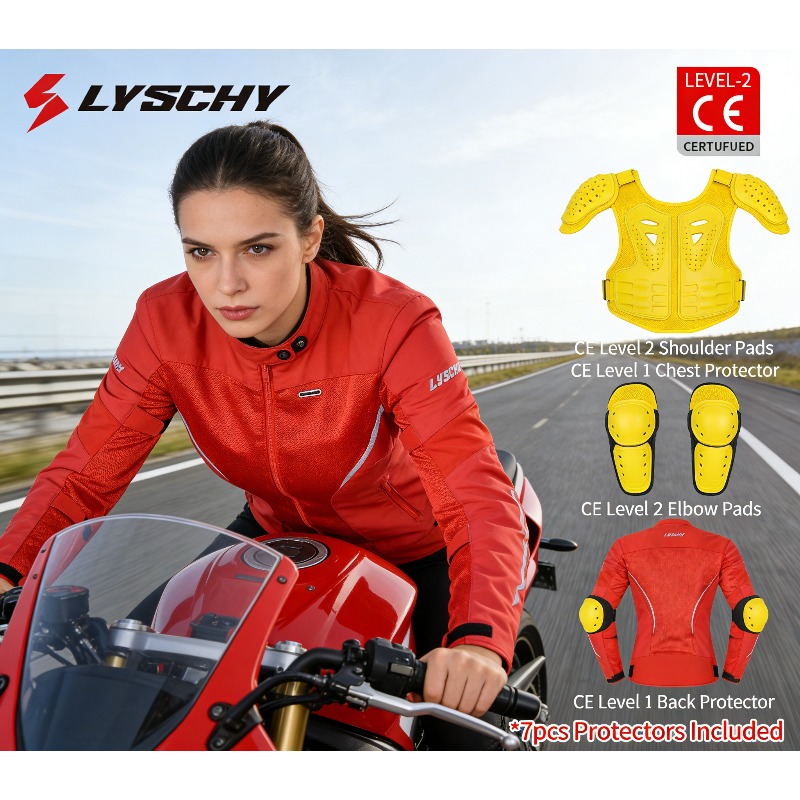 Motorcycle Gear Mesh - Women's Mesh Motorcycle Riding Jacket Summer