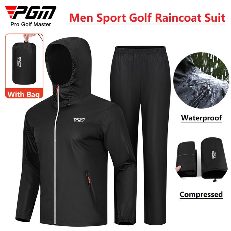 Motorcycle Rain Suit - Pgm Men Golf Raincoat Rain Pants