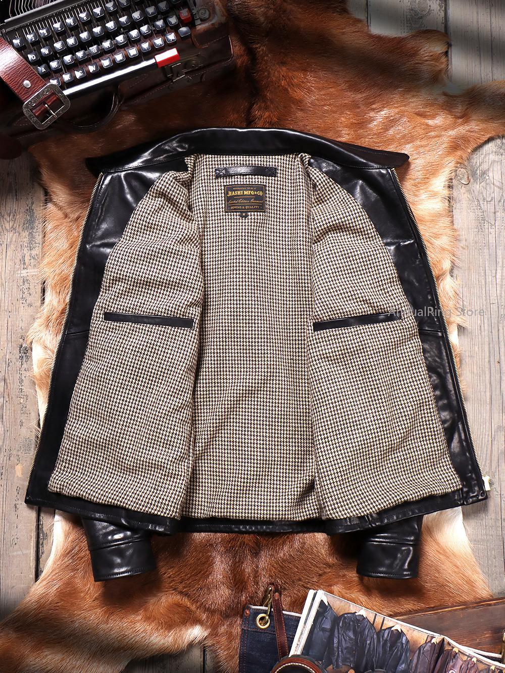 Full Grain Batik Vegetable Tan - Riding Jacket Leather 评论和价格