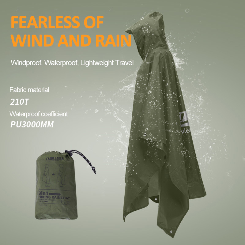 3 In 1 Outdoor Raincoat Hooded - Motorcycle Rain Suit 评论和价格