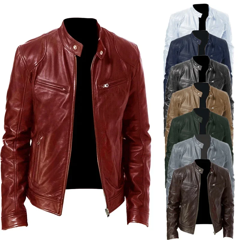 Mens Motorcycle Leather Jacket - Riding Jacket Leather 评论和价格