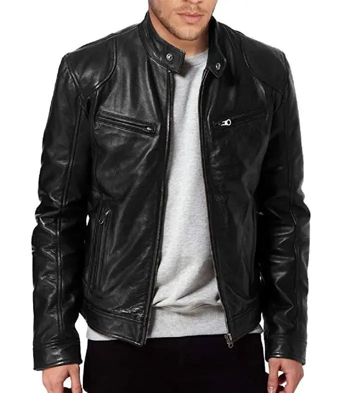 Mens Motorcycle Leather Jacket - Riding Jacket Leather 评论和价格