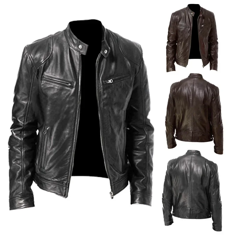 Mens Motorcycle Leather Jacket - Riding Jacket Leather 评论和价格