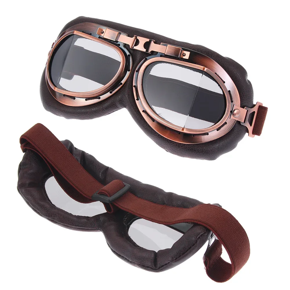 Pilot Retro Goggles Dustproof  - Motorcycle Gear Used 评论和价格