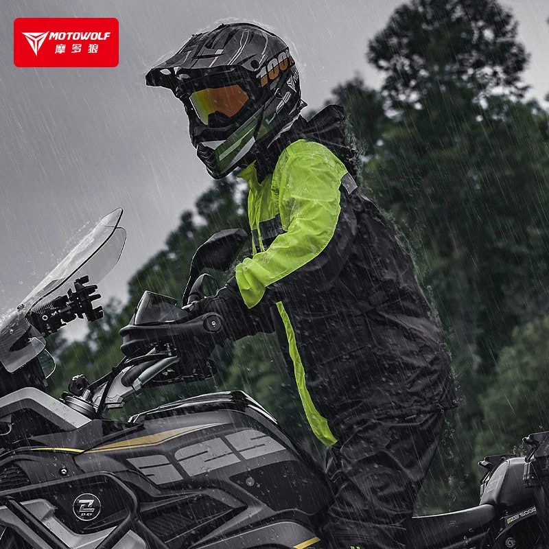 Motowolf Motorcycle Rain Coat  - Motorcycle Rain Suit 评论和价格