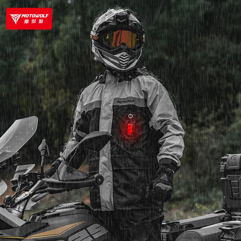 Motowolf Motorcycle Rain Coat  - Motorcycle Rain Suit 评论和价格