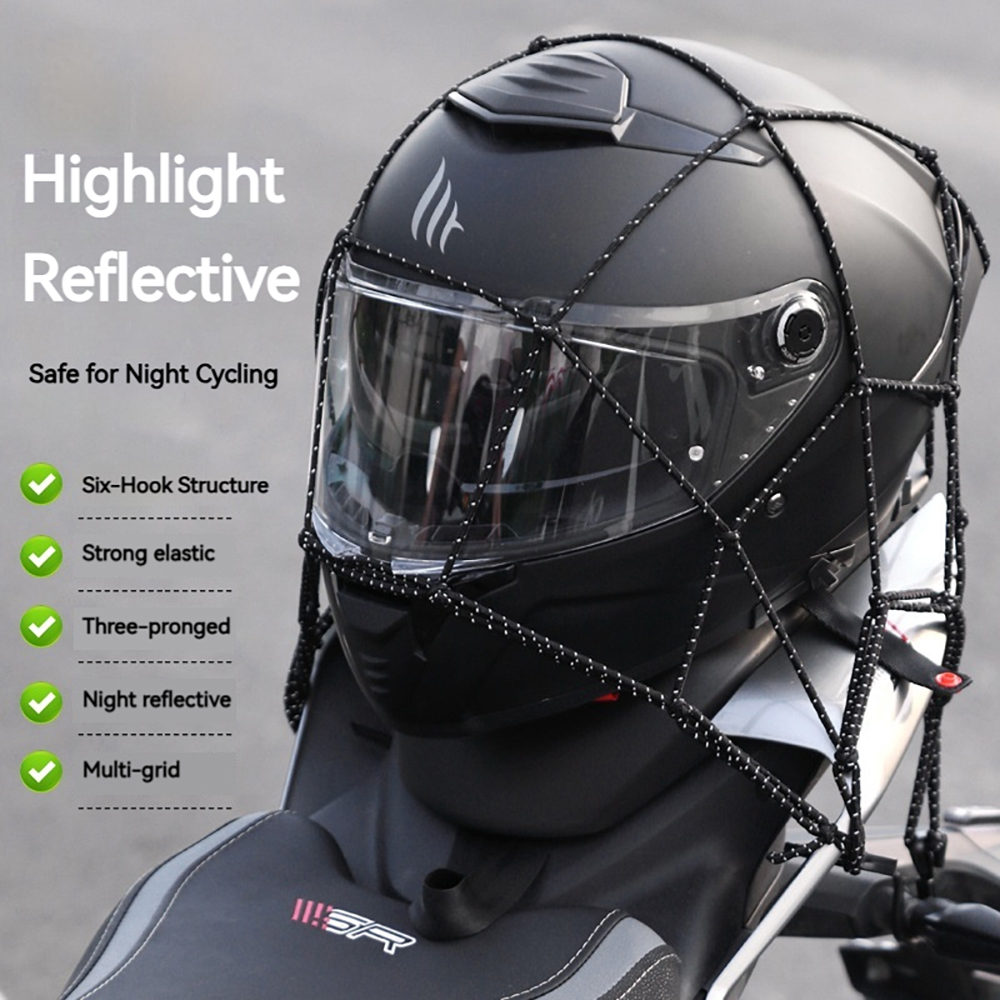 6 Hooks Luggage Net Protective - Motorcycle Gear Mesh 评论和价格