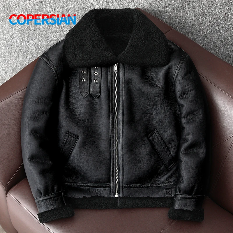 2024 New Thick Sheep Wool Orig - Riding Jacket Leather 评论和价格