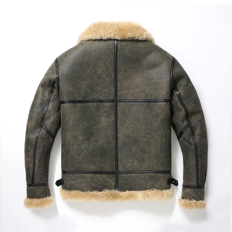 2024 New Thick Sheep Wool Orig - Riding Jacket Leather 评论和价格