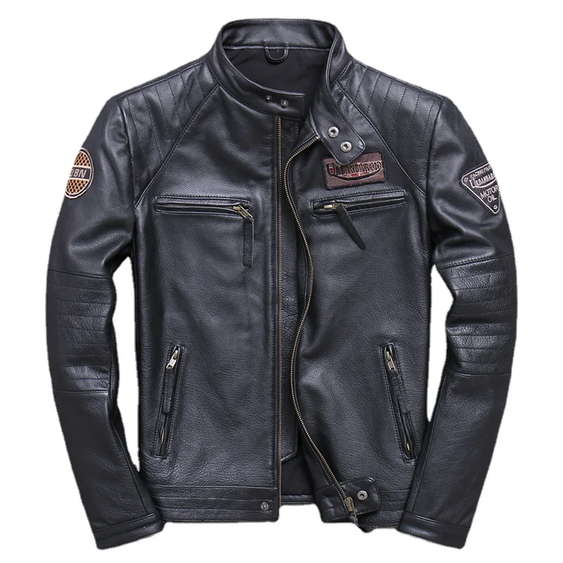 Fashion Biker Jackets Vintage  - Riding Jacket Leather 评论和价格