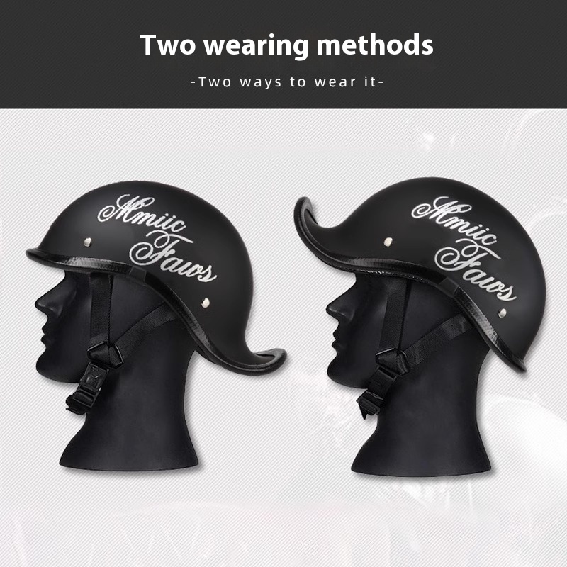 Retro Street Motorcycle Helmet - Motorcycle Gear Used 评论和价格