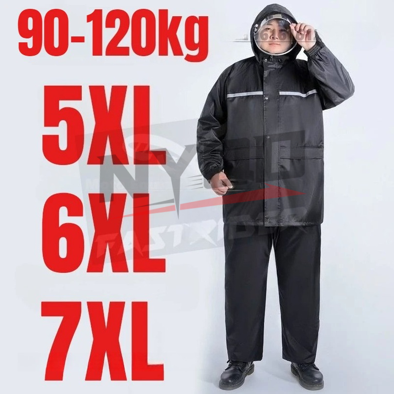 6XL 7XL 8XL Motorcycle Riding  - Motorcycle Rain Suit 评论和价格