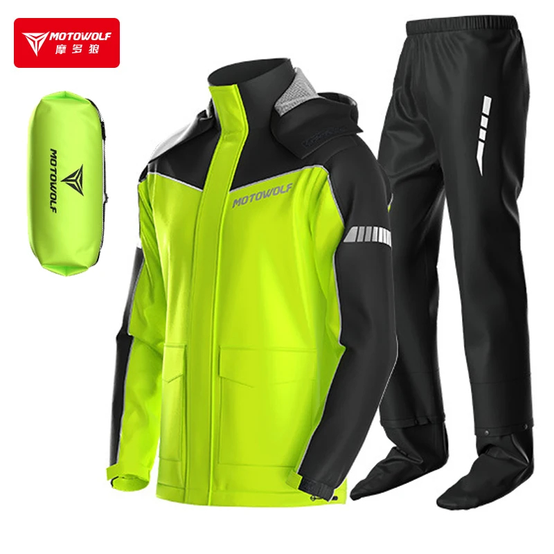 MOTOWOLF Motorcycle Raincoat A - Motorcycle Gear Mesh 评论和价格