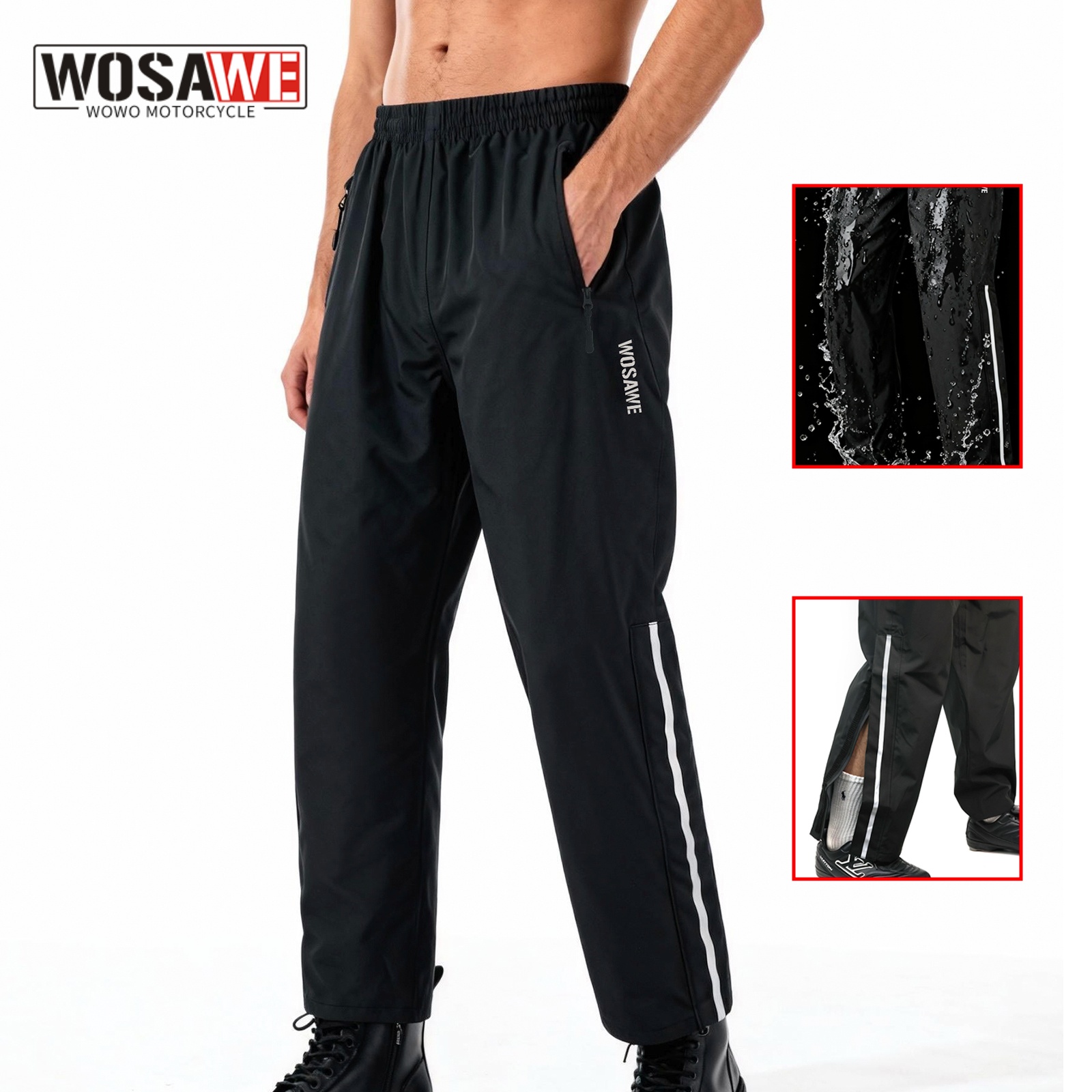WOSAWE Motorcycle Motorbike Ra - Motorcycle Rain Suit 评论和价格