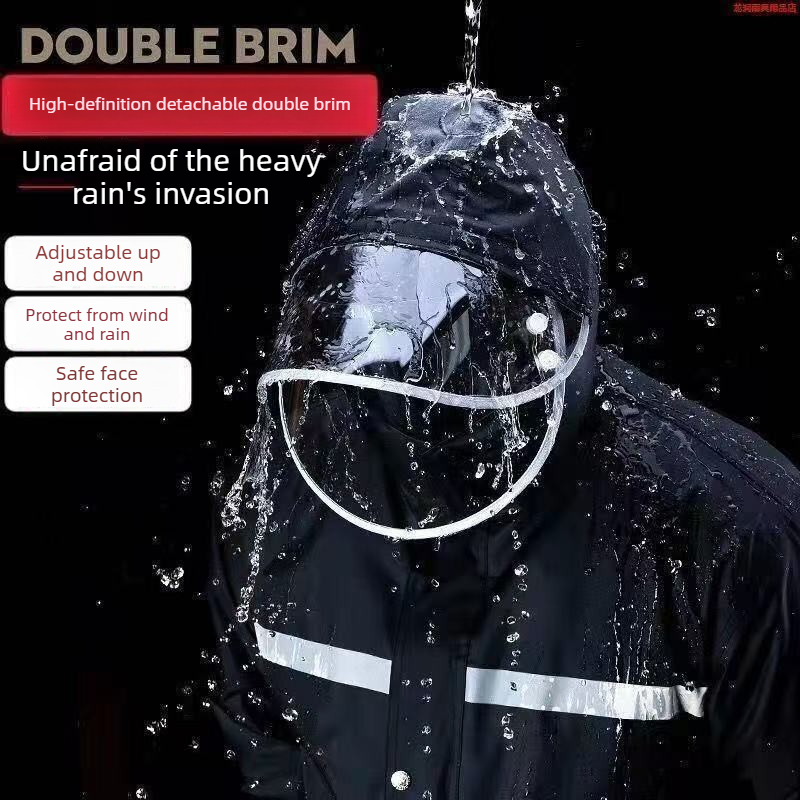 9XL Fat Man Reflective Waterpr - Motorcycle Rain Suit 评论和价格