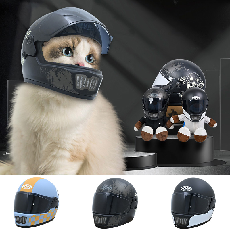 HVA Small Pet Motorcycle Helme - Helmet Full Face 评论和价格