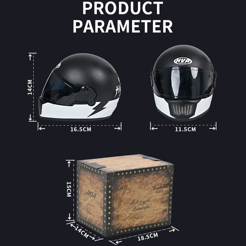 HVA Small Pet Motorcycle Helme - Helmet Full Face 评论和价格