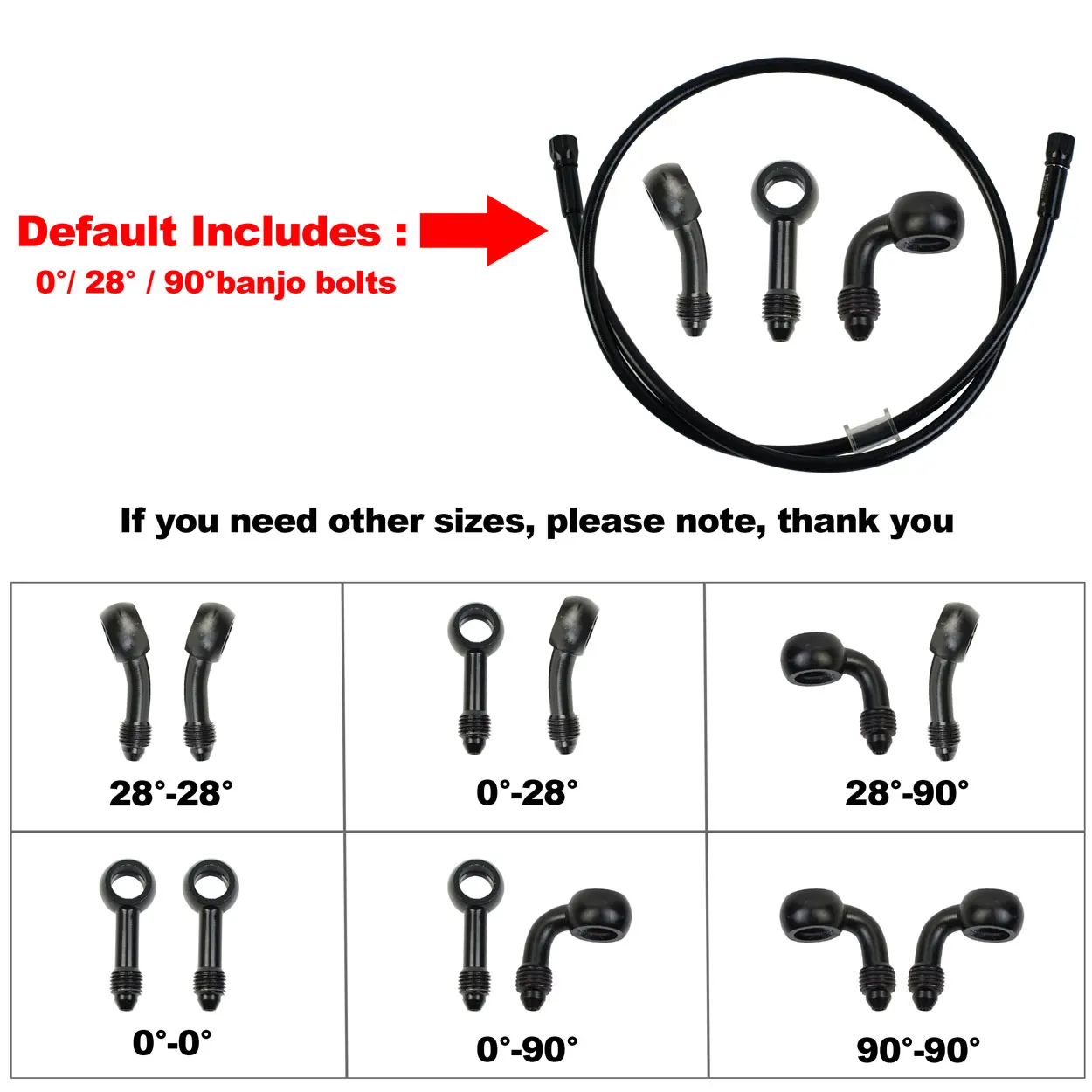 AN3 Braided Brake Hose Motorcy - Gear Clutch Motorcycle 评论和价格