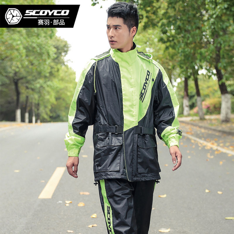 SCOYCO Motorcycle Riding Rainc - Motorcycle Rain Suit 评论和价格