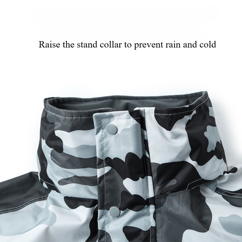 Camouflage Split Raincoat Rain - Motorcycle Rain Suit 评论和价格