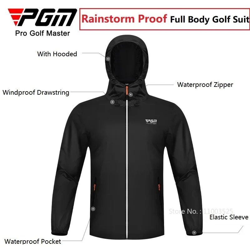 Pgm Men Golf Raincoat Rain Pan - Motorcycle Rain Suit 评论和价格