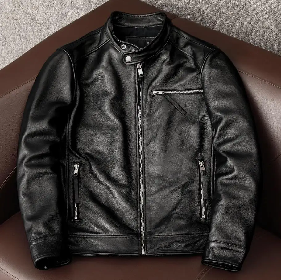Wholesales.100% real cowhide C - Riding Jacket Leather 评论和价格