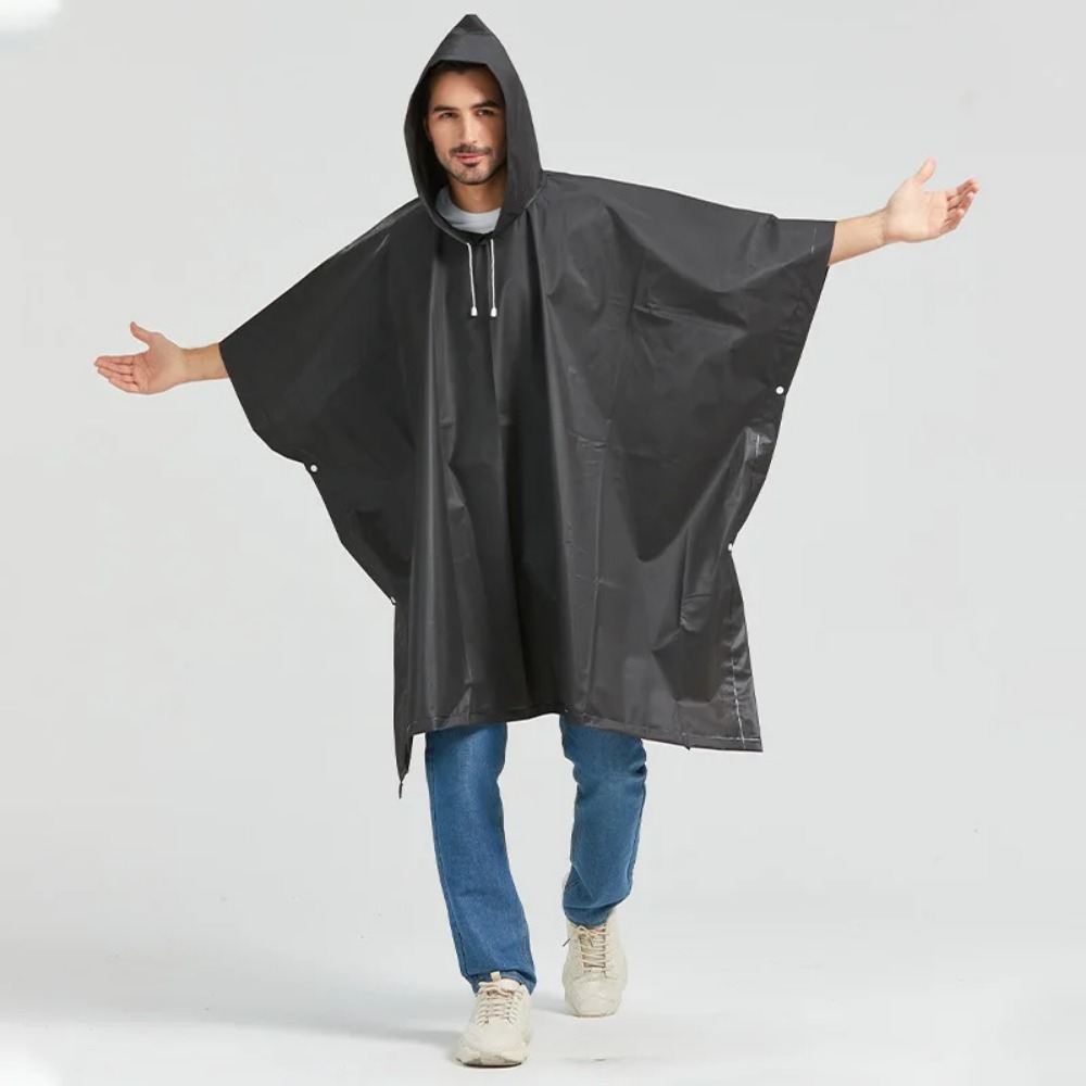 Black Fashion Adult Waterproof - Motorcycle Rain Suit 评论和价格