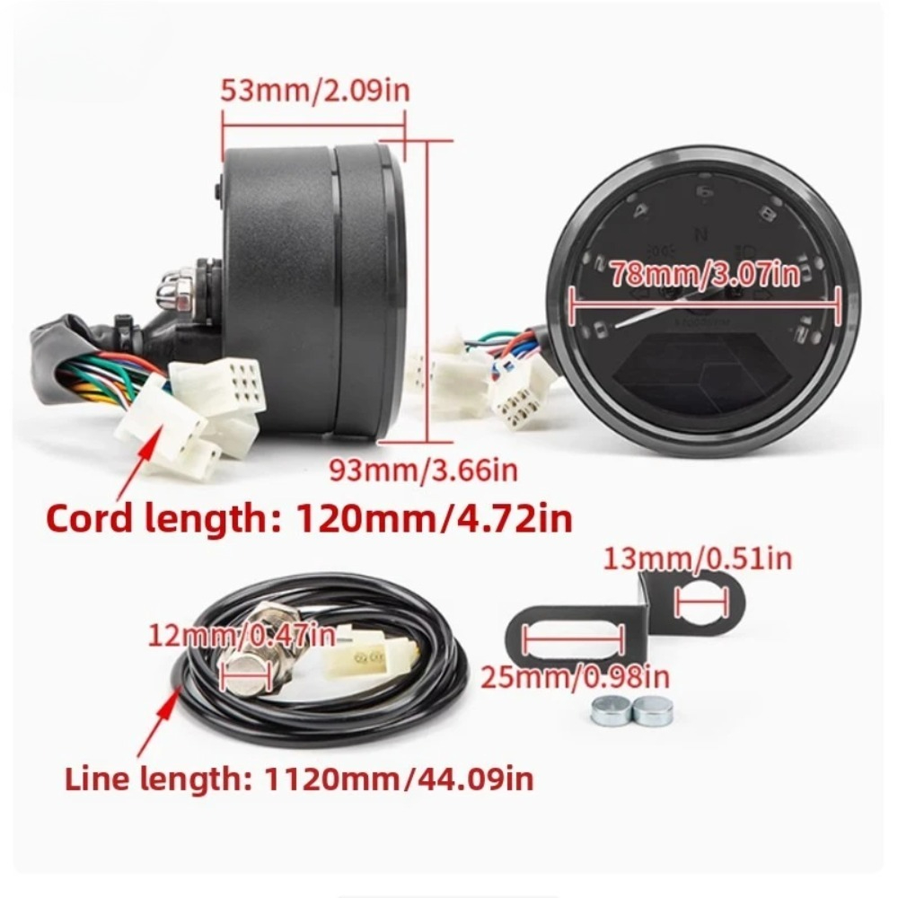 Universal Motorcycle Meter Spe - Motorcycle Gear Honda 评论和价格